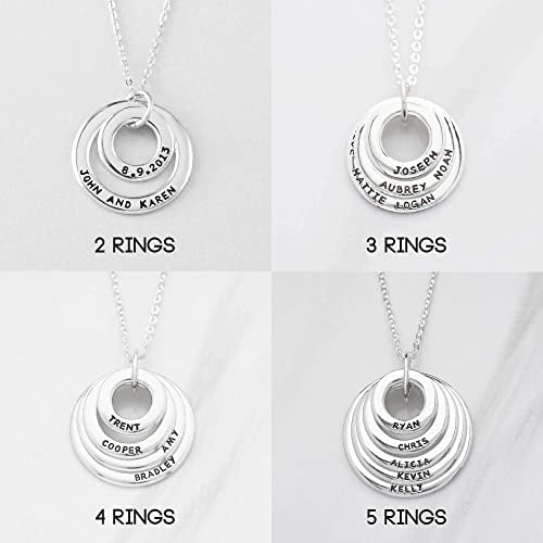 Grandchildren Necklace, Grandma Jewelry, Grandma Necklace With Names