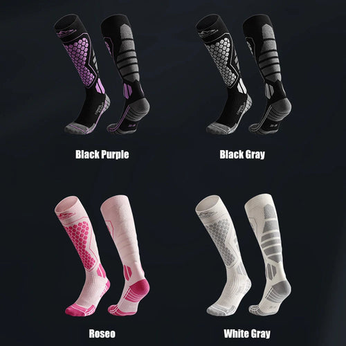 Wool Ski Sock for Men and Women Breathable Sports Socks Long Tube Snow