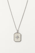 Stainless Steel Silver North Star Necklace for Women